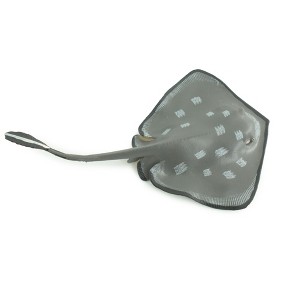 Sting Ray, Spotted Stingray, Museum Quality, Hand Painted, Rubber Fish, Realistic, , Model, Toy, Kids, Educational, Gift,  6 Inches.  CH1017 BB216 - 1 of 4