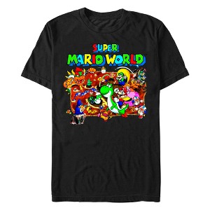 Men's Nintendo Super Mario World Poster T-Shirt - 1 of 4