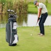Tangkula 14 Dividers Golf Cart Bag w/ 7 Zippered Pocket Cooler Bag Rain Hood Valuable Bag - 2 of 4