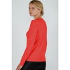 JENNIE LIU Women's 100% Pure Cashmere Long Sleeve Pullover V Neck Sweater - 2 of 2