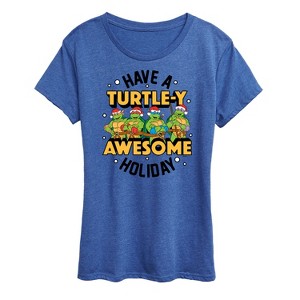 Women's - Teenage Mutant Ninja Turtles - Turtley Awesome Group Short Sleeve Graphic T-Shirt - 1 of 4