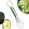 Kitcheniva 2-in-1 Stainless Steel Avocado Dragon Fruit Slicer and Pit Remover - 2 of 4