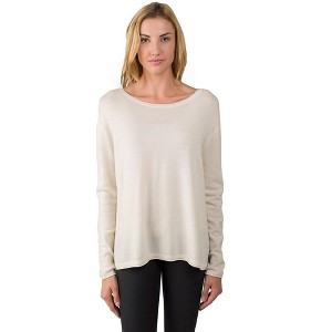 J CASHMERE Women's 100% Cashmere Dolman Sleeve Pullover High Low Sweater - 1 of 4