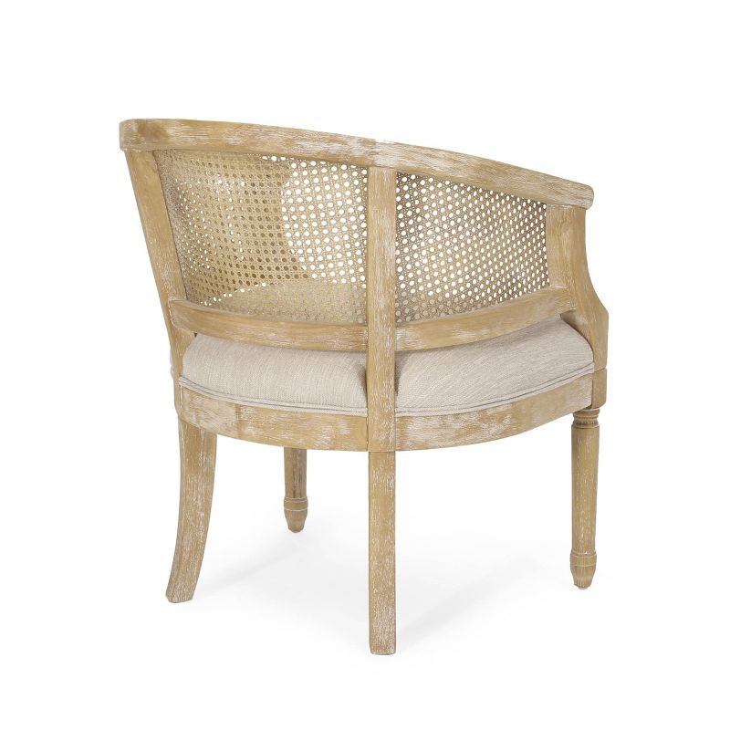Steinaker French Country Wood and Cane Accent Chair - Christopher Knight Home, 3 of 10