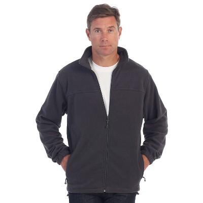 GIOBERTI Men's Full Zip Polar Fleece Jacket, Heather Charcoal, Large — фото 2
