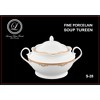 Lorren Home Trends Porcelain 4.25 Qt. Souptureen w/Lid Catherine - 3 of 4