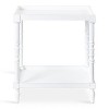 Kate and Laurel Bellport Rectangle Wood Side Table, 22x14x26, White - 3 of 4