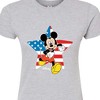 Women's - Disney - Mickey USA Flag Star Fitted Graphic T-Shirt - 2 of 3