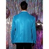 Lars Amadeus Men's Shiny Color Block Collared Party Metallic Blazer with Bow Tie - 3 of 4