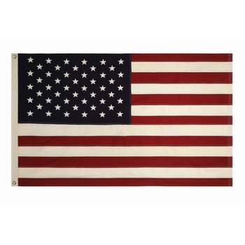 5' x 3' USA Flag Cotton with Grommets White/Blue - Storied Home