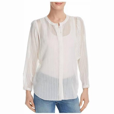 Women's Women Rashelda Striped Sheer Top Blouse - Joie