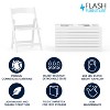Flash Furniture HERCULES 10 Pack Kids White Resin Folding Event Party Chair with Vinyl Padded Seat - 2 of 4