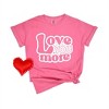 Simply Sage Market Women's Love You More Bubble Short Sleeve Garment Dyed Tee - 3 of 3