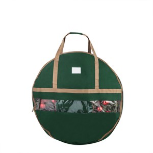 Hastings Home Wreath Storage Bag - Can Hold Up to 48-inch Artificial Wreath with Compartment for Ornaments - 1 of 4