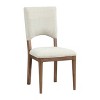 Treasure Trove Accents Set of 2 Wellington Dining Chair Brown: Cushioned, Linen Upholstery, Rubberwood Frame - 4 of 4