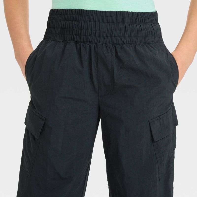 Girls&#39; Woven Cargo Pants - All In Motion™, 4 of 5