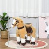Ride on Horse, Plush Walking Horse Toy, Kids Riding Chair with Wheels for Kids 3-8 Years - 3 of 4