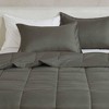 Isla Jade Twin/Twin XL Reversible Down Alternative Comforter Set Gray - 2 of 4