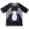 Marvel Avengers Spider-Man Captain America Hulk Iron Man Pullover Rash Guard & Swim Trunks Outfit Set Toddler to Big Kid - 3 of 4