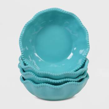 Chelsea Stoneware Boho 4.75” Snack Bowls 8 Piece Set
