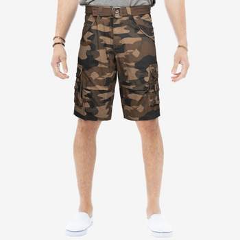 X RAY Men's Classic Fit 12.5" Inseam Knee Length Cargo Shorts