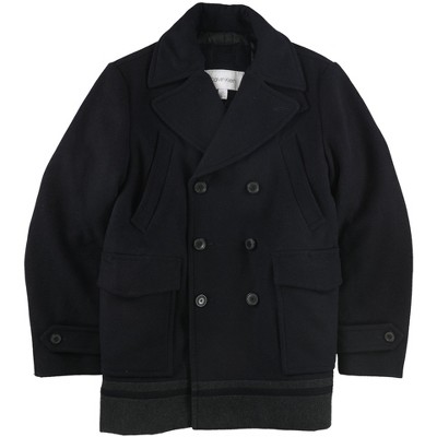 Calvin Klein Mens Wool Pea Coat