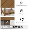 VINGLI Outdoor Side Table with 2 Layer Storage, Plastic Waterproo HDPE Adirondack Coffee End Tables for Patio, Backyard, Pool, Indoor Use - 4 of 4