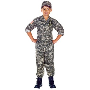 Halloween Express Boys' U.S. Army Camouflage Costume - 1 of 2