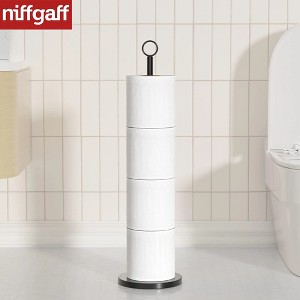 LunaLulinlk Toilet Paper Holder Stand(with Reserve Function), Free-Standing Spare Rolls Storage Holder, Stainless Steel - 1 of 4