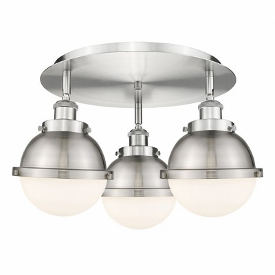 Ballston Urban - 3 Light Flush Mount In Art Deco Style-10.75 Inches Tall and 18.25 Inches Wide