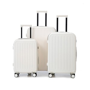 3 Pieces Luggage Sets,20/24/28Inch ABS Spinner Wheel Luggage,Suitcase With Cup Holder And USB Port,Luggage With Combination Lock-Cuddlewood - 1 of 4