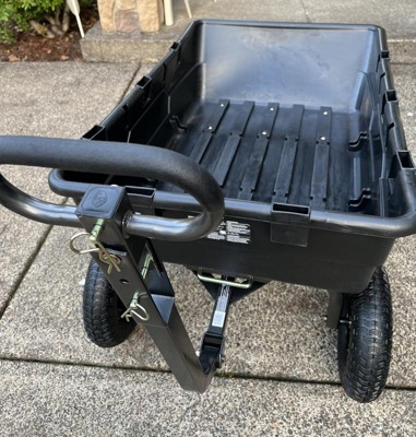 Gorilla Carts 1500 Pound Capacity Heavy Duty Poly Yard Dump Utility Cart,  Black, 1 Piece - Fred Meyer