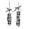Transpac Glass 10.2 in. Multicolored Christmas Word Block Ornament Set of 2 - 2 of 3