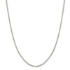 Black Bow Jewelry 2.75mm Sterling Silver Flat Cable Chain Necklace - image 3 of 4