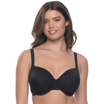 Paramour By Felina Women's Amaranth Cushioned Comfort Unlined Minimizer Bra  (french Navy, 40dd) : Target