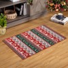 Acekool Christmas Rug Machine Washable Xmas Snowman Deer Rug Non-Slip Holiday Decor Diamonds Snowflake Carpet Christmas Floor Cover - 3 of 4