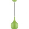Livex Lighting Andes 1 - Light Pendant in  Shiny Apple Green/Polished Chrome - 3 of 3