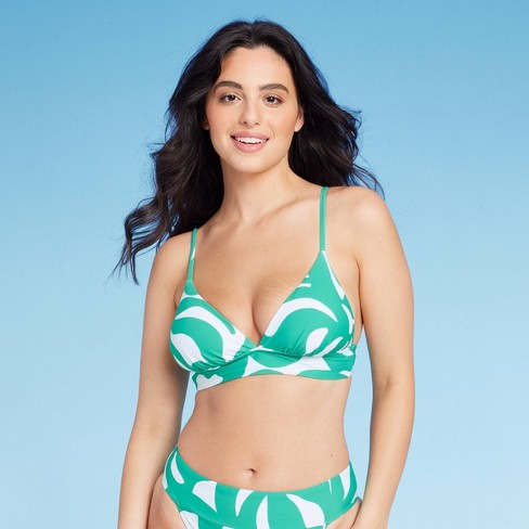 Women's Triangle Longline Bikini Top - Shade & Shore™ - image 1 of 4