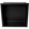 ALFI 12 x 12 Black Matte Stainless Steel Square Single Shelf Bath Shower Niche - 3 of 4