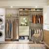 Besiost Freestanding Closet System with Hanging Rods and Mirror, Closet Storage Cabinet with Drawer and Shelves - 4 of 4