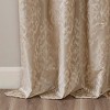 PAGED Knitted Jacquard Damask Total Blackout Grommet Top Curtain Panel, Privacy Curtain for Bedroom & Living Room - 4 of 4