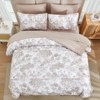 BAGOKIE 7 PCS Bed in a Bag Flower Reversible Comforter with Sheets Bedding Set - 2 of 4
