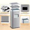 GAOMON Trash Can, Outdoor Waste Container Square, Stainless Steel Ashtray Metal Can with Removable Inner Bucket - 3 of 4