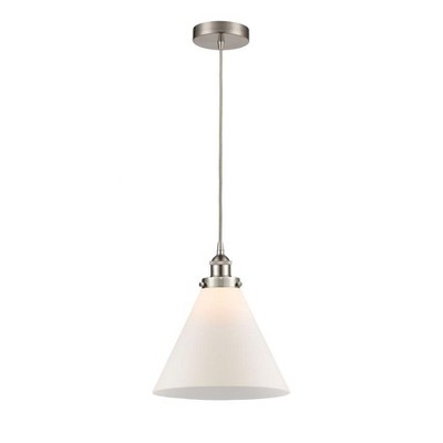 Cone - 1 Light Mini Pendant In Industrial Style-14.75 Inches Tall and 12 Inches Wide