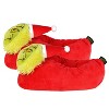 Dr. Seuss GRINCH Who Stole Christmas Character Santa Grinch Slippers (Unisex Adult) Red - 4 of 4