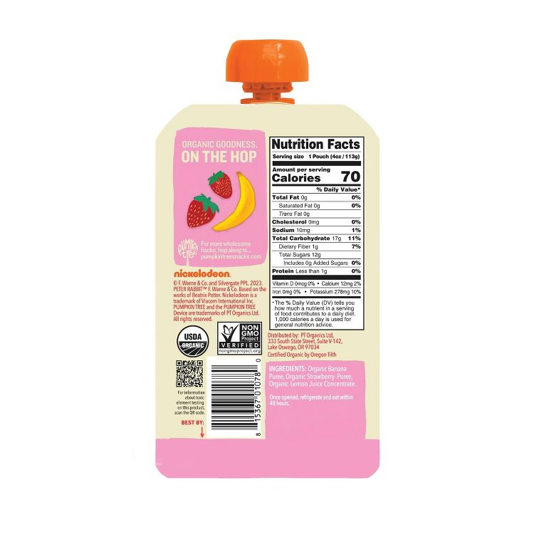 Peter Rabbit Organics Banana &#38; Strawberry - 4oz, 2 of 7