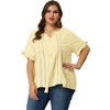 Agnes Orinda Women's Plus Size Lace Hollow Out Tassel Ruffle Boho Blouses - 4 of 4