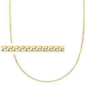 Pure Collection by Ross-Simons Italian 18kt Gold Vermeil Serpentine-Link Necklace Size 16 - 1 of 4