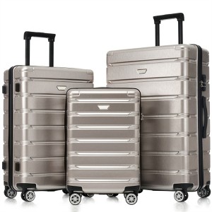 FATMOON Hardshell Luggage Set 3 Piece, Durable ABS+PC Travel Suitcase with Spinner Wheels for Men Women (20/24/28 Inch) - 1 of 4