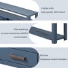 NicBex 62" Modern Console Table with 4 Drawers, Entryway Table with 3-Tier Shelves and Metal Handles, Sofa Table for Living Room, Entryway - 4 of 4